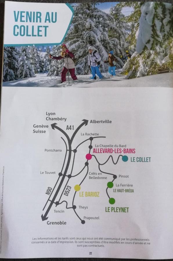 Studio Au Clos Des Gentianes Collet D'Allevard Διαμέρισμα Εξωτερικό φωτογραφία